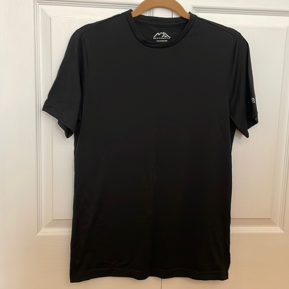Extra fine Merino T-shirt, Black